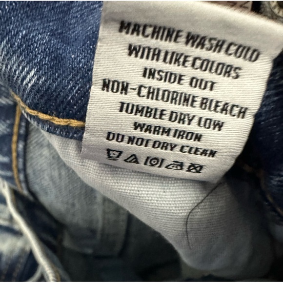 Rails Topanga High Rise Straight Jeans Size 28 Distressed Button Fly NWT - Picture 6 of 7